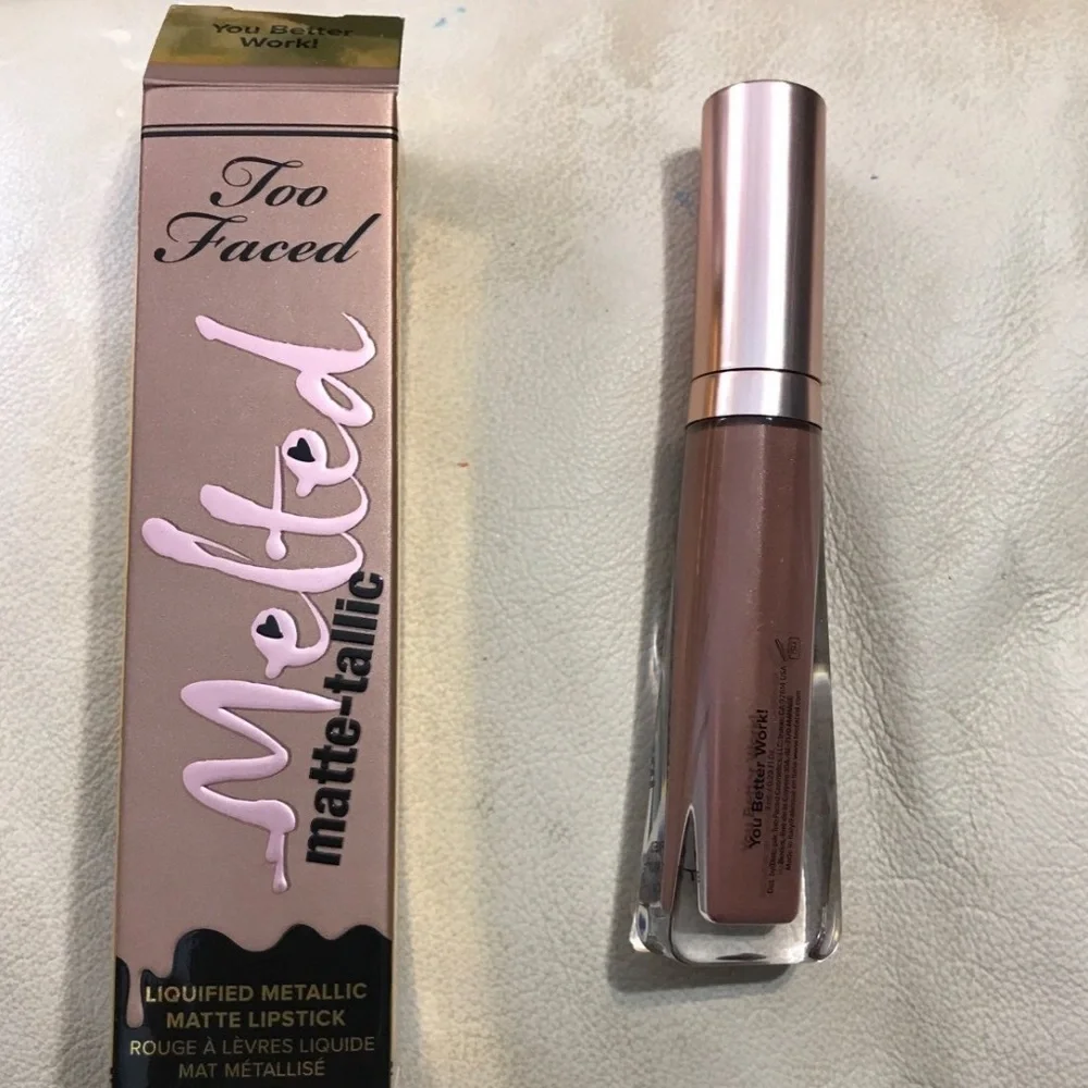 TooFaced Melted Matt-tellic YOUBETTERWORKIT Lipstk